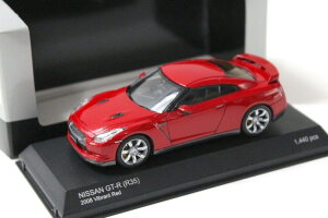  1/43 Y GT-R R35 oCugbh 2008Kyosho 1:43 Nissan GT-R R35 Vibrant Red 2008