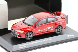 ���� 1/43 �O�H �����T�[ �G�{�����[�V���� X �����[�A�[�g���b�h���^���b�NKYOSHO 1:43 MITSUBISHI LANCER EVOLUTION X RALLIART red metallic