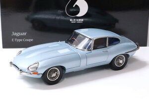  1/18 WK[ E^Cv N[y RHD Vo[/u[ _CLXg/ openingsKyosho 1:18 Jaguar E-Type Coupe RHD silver blue - Diecast/ openings
