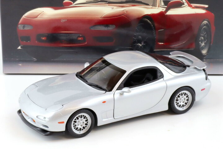 楽天市場】京商 1/18 マツダ RX-7 FD-3S クーペ 1995 シルバー 開閉 