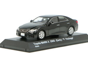  1/43 g^ }[NX 250G(O) FpbP[W W ubNKYOSHO 1:43 TOYOTA MARK X 250G (Early) "F Package" Limousine black