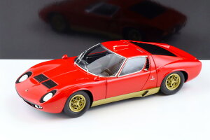  1/18 {M[j ~E S N[y bh/S[h JKYOSHO 1:18 LAMBORGHINI Miura S Coupe red/ gold