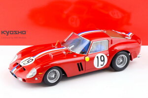 1/18 tF[ 250 GTO 1962 E}24 #19 JKyosho 1:18 Ferrari 250 GTO 1962 Le Mans #19 Noblet/Guichet red