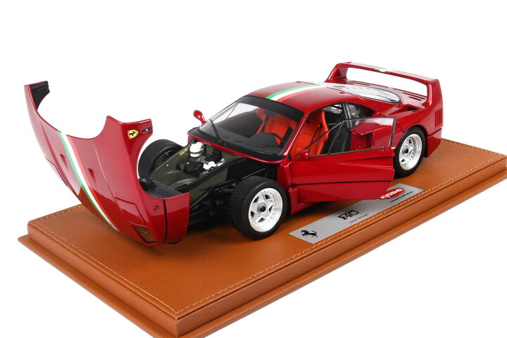 楽天市場】京商 / BBR 1/18 フェラーリ F40 レッドメタリック with 