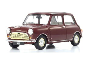  1/18 [X ~j }Ci[ 1964 `F[bhKyosho 1:18 Morris Mini Minor year 1964 cherry red