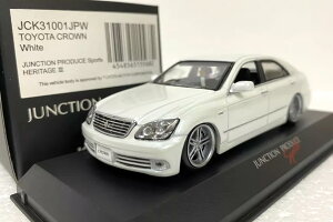  1/43 g^ NE C 2005 zCg WNVvf[X X|[c weCW 3KYOSHO 1:43 TOYOTA CROWN Royal 2005 White JUNCTION PRODUCE Sports HERITAGE III