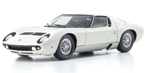  1/18 {M[j ~E P400 1968 zCg Vo[ JKyosho 1:18 LAMBORGHINI MIURA P400 1968 WHITE SILVER