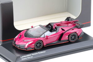  1/64 {M[j Fl[m [hX^[ }[^bhCKyosho 1:64 Lamborghini Veneno Roadster Magenta red Line