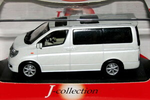  1/43 Y GOh E51 2002 p[zCg JRNVKyosho 1:43 Nissan Elgrand E51 2002 Pearl White J collection