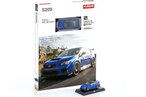 ���� 1/64 �~�j�J�[ & �u�b�N #19 �X�o�� WRX S209 �u���[Kyosho 1:64 MINI CAR & BOOK N19 SUBARU WRX S209 Blue