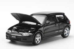 LCD Models 1/64 z_ VrbN SiR 2 (EG6) ubN J LCD Models 1:64 Honda CIVIC SiR II (EG6) Black