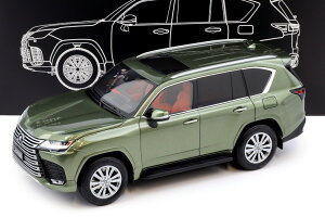 LCD���f���Y 1/18 ���N�T�X LX600 SUV 2024 �m�� �O���[�� ���^���b�N �J��LCD Models 1:18 Lexus LX600 SUV 2024 Nori green metallic