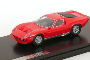 }gbNX 1/43 {M[j ~E P400S ~bLI[fB 1969 bh Vo[Matrix 1:43 Lamborghini Miura P400S Millechiodi 1969 red silver
