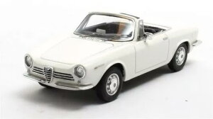 }gbNX 1/43 At@I WA GT XpC_[ vg^Cv 1963 zCg 100Matrix 1:43 Alfa Romeo Giulia GT Spider Prototipo 1963 white Limitation 100 pcs