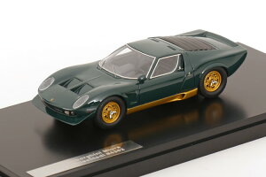 }gbNX 1/43 {M[j ~E P400S ~bLI[fB 1969 _[NO[ S[hMatrix 1:43 Lamborghini Miura P400S Millechiodi 1969 darkgreen golden
