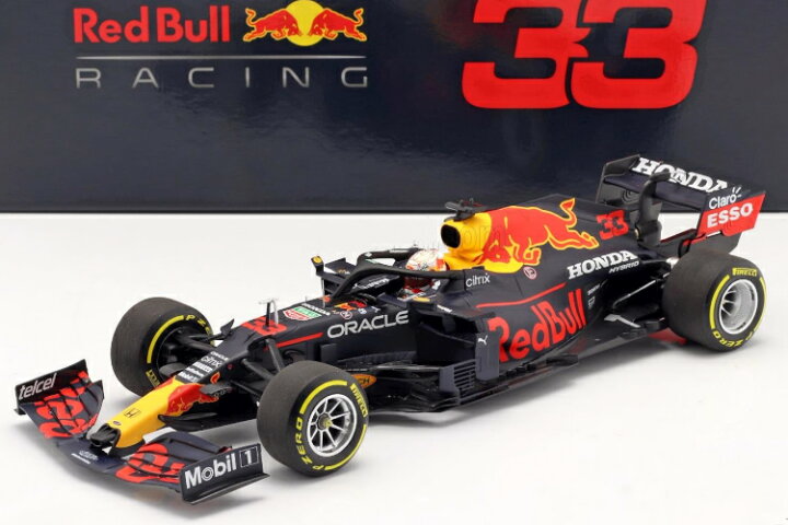 楽天市場】ミニチャンプス 1/18 レッドブル RB16B #33 フォーミュラ1 