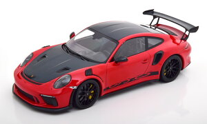 ~j`vX 1/18 |VF 911 (991/2) GT3 RS @CTbn pbP[W ubN 2019 bh J[{ O[ 111 Minichamps 1:18 Porsche 911 (991/2) GT3 RS Weissach Package with black rims 2019 red carbon-