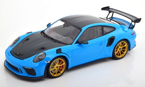 ~j`vX 1/18 |VF 911 (991/2) GT3 RS @CTbn pbP[W S[h 2019 u[ J[{O[ 111 Minichamps 1:18 Porsche 911 (991/2) GT3 RS Weissach Package mit goldenen Felgen 2019 blau/car