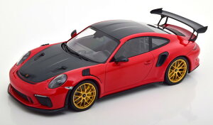 ~j`vX 1/18 |VF 911 (991/2) GT3 RS @CTbn pbP[W S[h 2019 bh 111Minichamps 1:18 Porsche 911 (991/2) GT3 RS Weissach Package with gold rims 2019 red Limited Edition 111 pcs