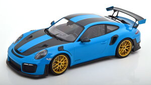 ~j`vX 1/18 |VF 911 991/2 GT2 RS @CTbn pbP[W S[h 2018 u[ 150 Minichamps 1:18 Porsche 911 (991/2) GT2 RS Weissach Package with gold rims 2018 blue black Limited Edition 150 pcs