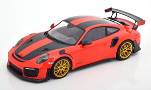 ミニチャンプス 1/18 ポルシェ 911 991/2 GT2 RS ヴァイザッハ パッケージ ゴールデン マグネシウムリム 2018 オレンジ 300台限定Minichamps 1:18 Porsche 911 (991/2) GT2 RS Weissach Package with goldenen Magnesium rims 2018