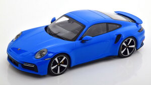 ~j`vX 1/18 |VF 911 992 ^[{ S 2021 u[ 402Minichamps 1:18 Porsche 911 (992) Turbo S 2021 blue Limited Edition 402 pcs