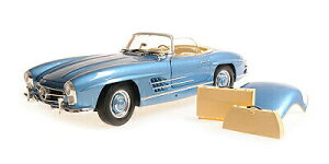 ~j`vX 1/18 ZfXxc 300SL [hX^[ (W198) JuI n[hgbv 1958 u[ JMINICHAMPS 1:18 MERCEDES BENZ 300SL ROADSTER (W198) CABRIOLET HARD-TOP 1958 BLUE MET
