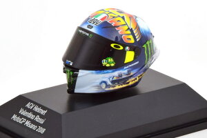 �~�j�`�����v�X 1/8 AGV �w�����b�g MotoGP �~�T�m 2018 ���b�V Minichamps 1:8 AGV Helm Moto GP Misano 2018 Rossi