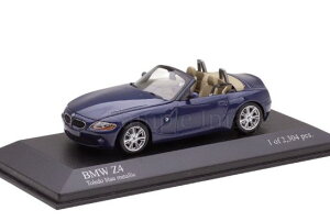 ~j`vX 1/43 BMW Z4 E85 [hX^[ 2002 u[^bN 2304 Minichamps 1:43 BMW Z4 E85 ROADSTER 2002 BLUE METALLIC LIMITED 2304 pcs.