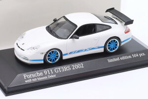 ~j`vX 1/43 |VF 911 (996) GT3 RS 2002 Cg/u[lX 504Minichamps 1:43 Porsche 911 (996) GT3 RS year 2002 white / blueness rims limitation 504 pcs