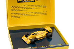 �~�j�`�����v�X 1/43 ���[�^�X �z���_ 99T 1st Victory ���i�RGP �t�H�[�~���� 1 1987 A. SennaMinichamps 1:43 Lotus Honda 99T 1st Victory GP Monaco formula 1 1987 A. Senna