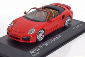 ~j`vX 1/43 |VF 911 991 ^[{ S Ro[`u 2013 bh 1008Minichamps 1:43 Porsche 911 (991) Turbo S Convertible 2013 red Limited Edition 1008 pcs