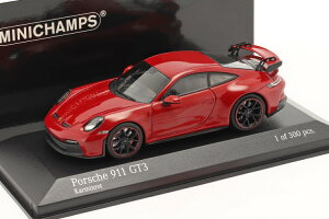 ~j`vX 1/43 |VF 911 (992) GT3 2020 J[}Cbh 300Minichamps 1:43 Porsche 911 (992) GT3 year 2020 carmine red Limitation 300 pcs.