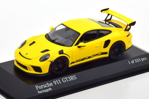 ~j`vX 1/43 |VF 911 (991 2) GT3 RS  ubN 2018 CG[ 333Minichamps 1:43 Porsche 911 (991 II) GT3 RS rims black 2018 yellow Limited Edition 333 pcs