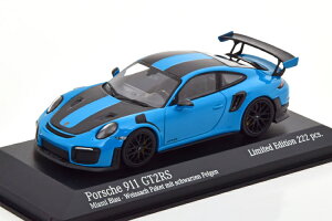 ~j`vX 1:43 |VF 911 991 2 GT2 RS @CTbn pbP[W 2018 Cgu[ ubN 222 Minichamps 1:43 Porsche 911 991 2 GT2 RS Weissach Package 2018 lightblue black Limited Edition 222 pcs.