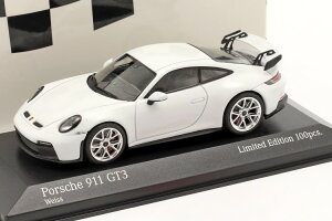 ~j`vX 1/43 |VF 911 (992) GT3 2020 zCg Vo[ 100Minichamps 1:43 Porsche 911 (992) GT3 year 2020 white / silver rims Limitation 100 pcs.