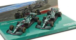 ~j`vX 1/43 AXg}[eB AMR21 tH[~1 2020 2Zbg #5 xbe + #18 Xg[ 222 Minichamps 1:43 Aston Martin AMR21 formula 1 2020 2-Car Set #5 Vettel + #18 Stroll Limitation 222 pcs.
