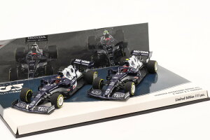 �~�j�`�����v�X 1/43 �A���t�@ �^�E�� AT02 �t�H�[�~����1 2021 2��Z�b�g #10 �K�X���[ �{ #22 �p�c�T�B 111�����Minichamps 1:43 Alpha Tauri AT02 formula 1 2021 2-Car Set #10 Gasly & #22 Yuki Tsunoda Limitation 111 pcs.