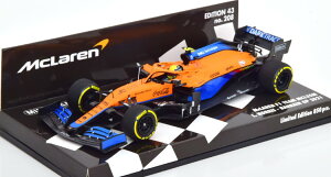 ミニチャンプス 1/43 マクラーレン MCL35M バーレーンGP 2021 ノリス 850台限定Minichamps 1:43 McLaren MCL35M Bahrain GP 2021 Norris Limited Edition 850 pcs