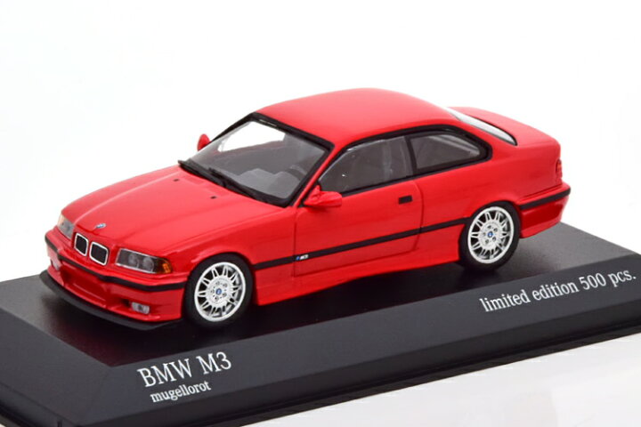 楽天市場】ミニチャンプス 1/43 BMW M3 E36 1992 レッド 500台限定 