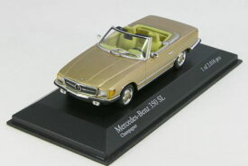 ＜中古品＞ミニチャンプス 1/43 メルセデスベンツ 350SL 1972 ゴールドメタリック