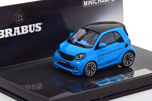 �~�j�`�����v�X 1/43 �X�}�[�g �u���o�X �A���e�B���C�g125 2017 �u���[/�u���b�N 150����� Minichamps 1:43 SMART BRABUS ULTIMATE 125 2017 blue black Limited Edition 150 pcs