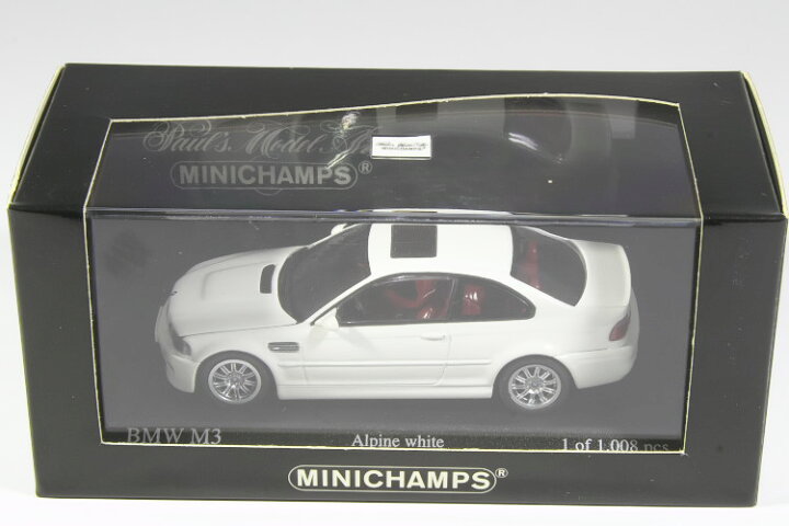 楽天市場】＜中古品＞ミニチャンプス 1/43 BMW M3 E46 Alpineホワイト 