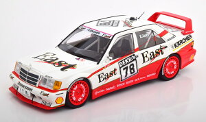 �~�j�`�����v�X 1/18 �����Z�f�X�E�x���c 190E 2.5-16 EVO 2 #78 DTM 1991 �z���C�g/���b�h 350����� Minichamps 1:18 Mercedes 190E 2.5-16 Evo 2 #78 DTM 1991 East Lohr White Red Limited Edition 350 pcs