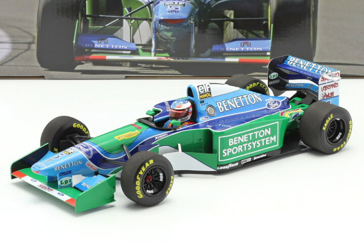 楽天市場】ミニチャンプス 1/18 ミハエル・シューマッハ ベネトン B194 