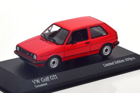 ミニチャンプス 1/43 フォルクスワーゲン ゴルフ 2 GTI 1985 レッド 500台限定 Minichamps 1:43 VW Golf 2 GTI 1985 red Limited Edition 500 pcs