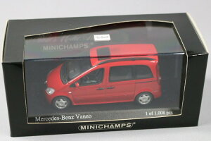 ~j`vX 1/43 ZfX olI W414 2001 bh Minichamps 1:43 Mercedes VANEO W414 2001 RED