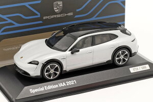 �~�j�`�����v�X 1/43 �|���V�F �^�C�J�� �N���X �c�[���Y�� �^�[�{ S �t�F�A���f�� IAA �~�����w�� 2021 �A�C�X�O���[ 1000����� Minichamps 1:43 Porsche TAYCAN CROSS TURISMO TURBO S FAIR MODEL IAA MUNICH 2021 ICE GREY