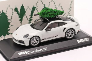 ~j`vX 1/43 |VF 911 (992) ^[{ S NX}X GfBV 2021 zCg 500Minichamps 1:43 Porsche 911 (992) Turbo S "Christmas Edition" 2021 white Limitation 500 pcs.