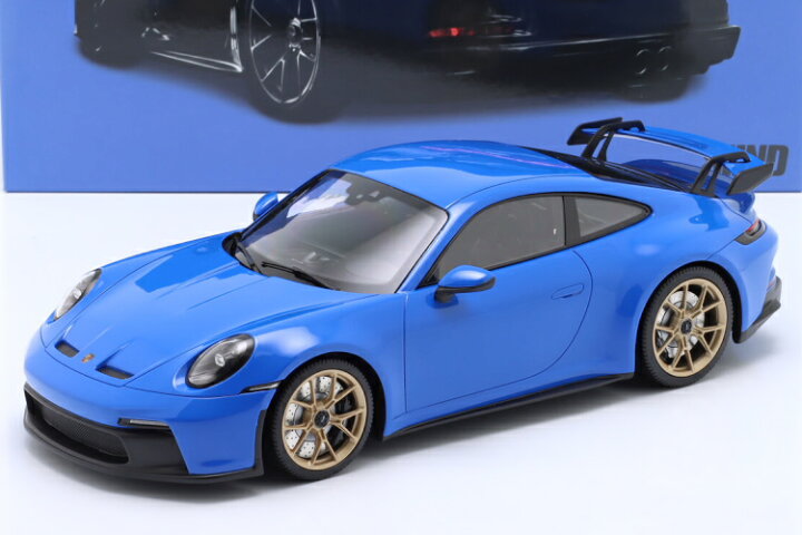 楽天市場】ミニチャンプス 1/18 ポルシェ 911 (992) GT3 2021 ブルー 
